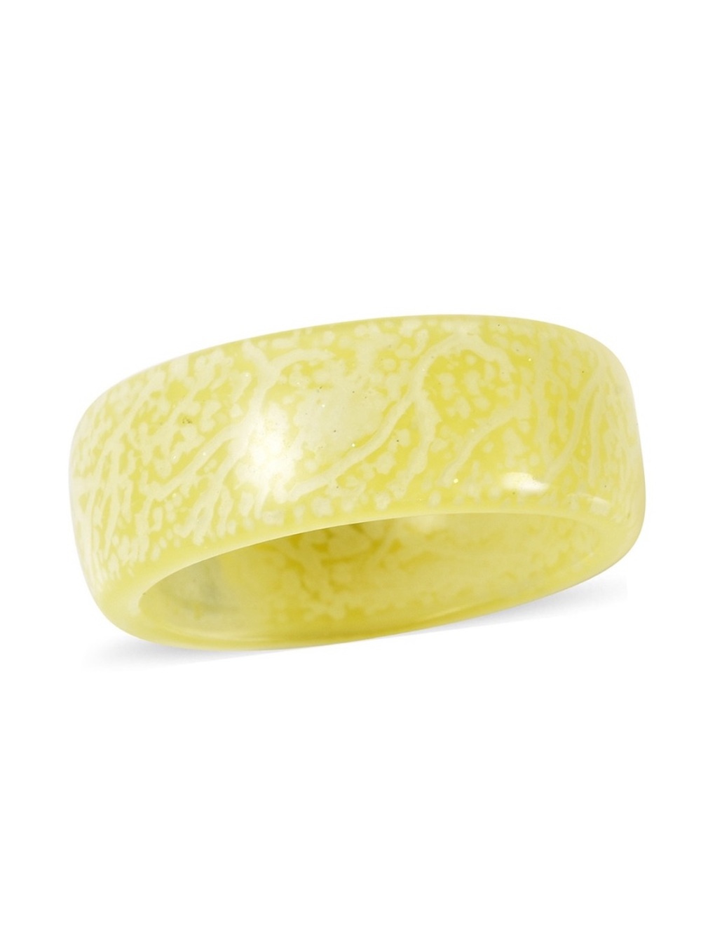 Yellow Resin Band Ring